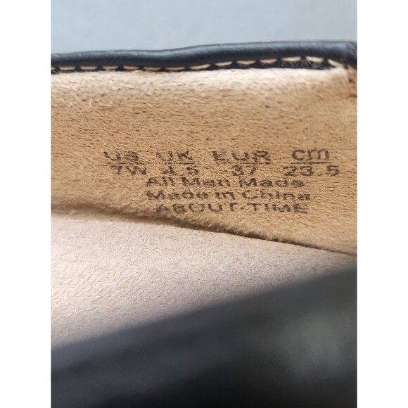 Soul Naturalizer Size 7 W About Time Black Wedge Manmade Shoes 7 Wide - Picture 5 of 11